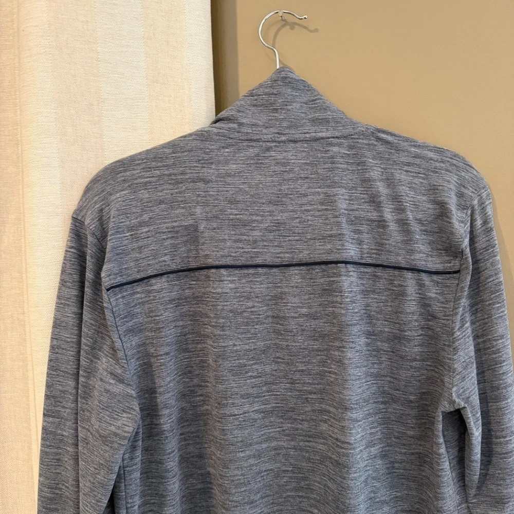 J. Crew Navy Blue Heather Performance 1/4 Zip Pullover, Hiking, Outdoors, Size M